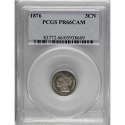 1876 3CN PR66 Cameo PCGS