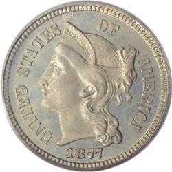 1877 3CN PR66 PCGS