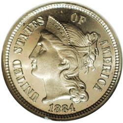 1884 3CN PR68 Cameo NGC