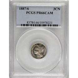 1887/6 3CN PR66 Cameo PCGS