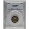 Image 3 : 1867 5C No Rays PR65 PCGS