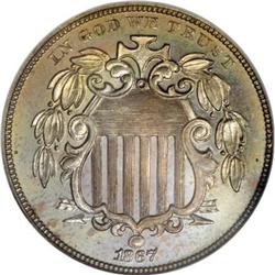 1867 5C No Rays PR66 NGC