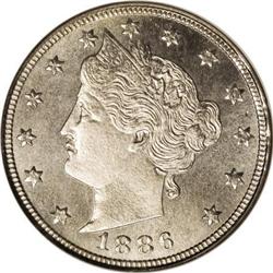 1886 5C MS65 NGC