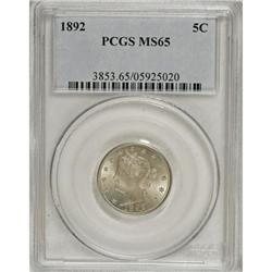1892 5C MS65 PCGS