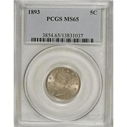 1893 5C MS65 PCGS