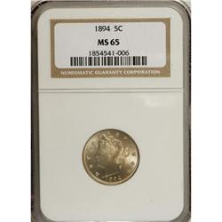 1894 5C MS65 NGC