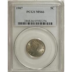 1907 5C MS66 PCGS