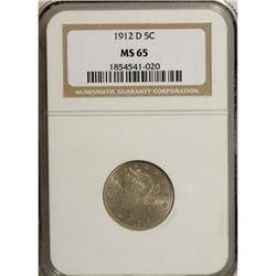 1912-D 5C MS65 NGC