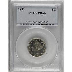 1893 5C PR66 PCGS