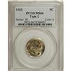Image 1 : 1913 5C Type Two MS66 PCGS. The bright satiny surfaces