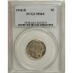 1918-D 5C MS64 PCGS