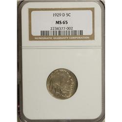 1929-D 5C MS65 NGC