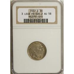 1937-D 5C AU58 NGC