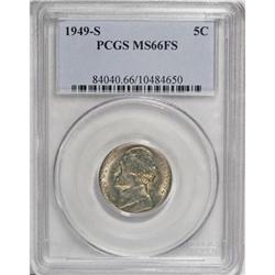 1949-S 5C MS66 Full Steps PCGS
