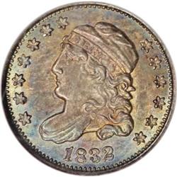 1832 H10C MS65 NGC