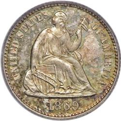 1869 H10C PR66 PCGS
