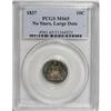 Image 3 : 1837 10C No Stars, Large Date MS65 PCGS