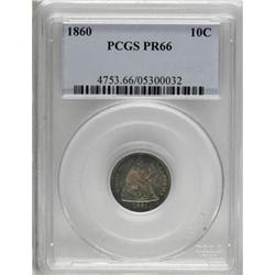 1860 10C PR66 PCGS