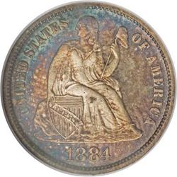 1884 10C PR67 Cameo NGC