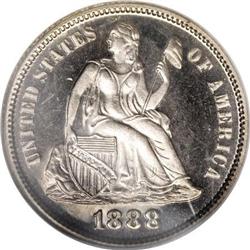 1888 10C PR66 Cameo NGC