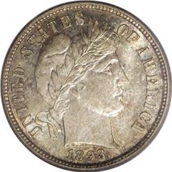 1893-S 10C MS65 PCGS. The 1892-S and 1893-S are two of
