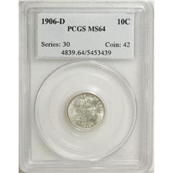 1906-D 10C MS64 PCGS