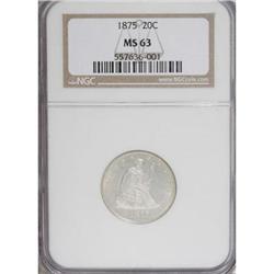 1875 20C MS63 NGC