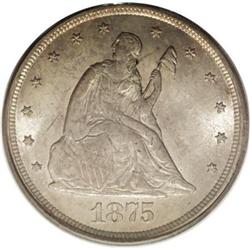 1875-CC 20C MS64 PCGS