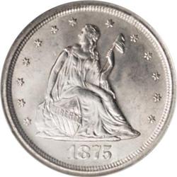 1875-S 20C MS66 NGC.