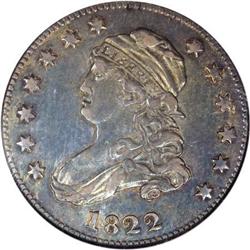 1822 25C AU55 NGC
