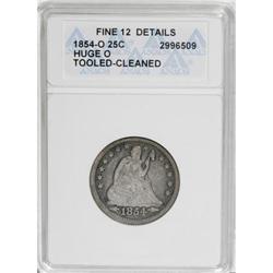 1854-O 25C Arrows Fine 12 ANACS