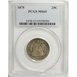 1875 25C MS65 PCGS