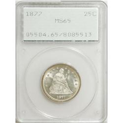 1877 25C MS65 PCGS