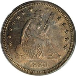 1880 25C MS66 PCGS