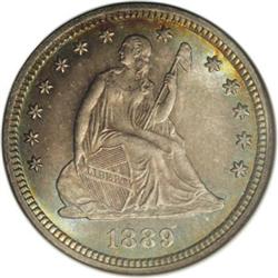 1889 25C MS67 NGC