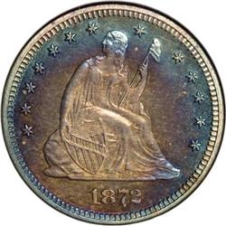 1872 25C PR65 NGC