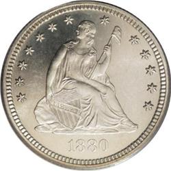 1880 25C PR66 Cameo PCGS