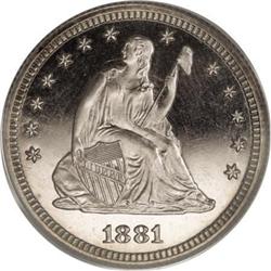 1881 25C PR66 Cameo PCGS