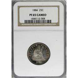 1884 25C PR65 Cameo NGC