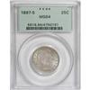 Image 3 : 1897-S 25C MS64 PCGS.