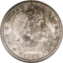 1902-S 25C MS67 NGC