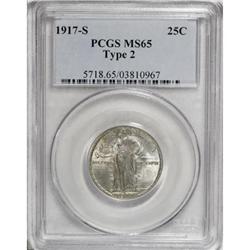 1917-S 25C Type Two MS65 PCGS
