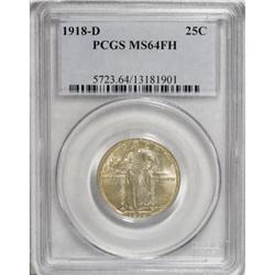 1918-D 25C MS64 Full Head PCGS. A scarce and underrate