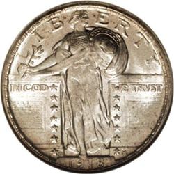 1918-D 25C MS65 Full Head NGC