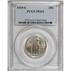 1919-S 25C MS62 PCGS