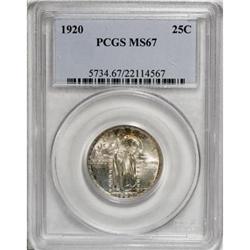 1920 25C MS67 PCGS