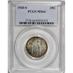 1920-S 25C MS64 PCGS