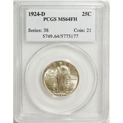 1924-D 25C MS64 Full Head PCGS