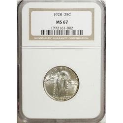 1928 25C MS67 NGC