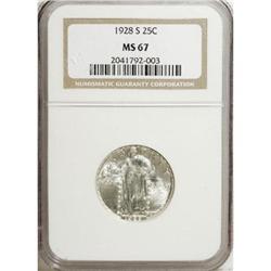 1928-S 25C MS67 NGC